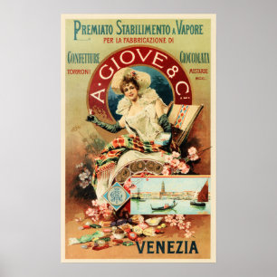 Póster VENEZIA A Giove & Co Chocolate Candery