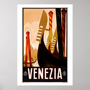 Póster Venezia,Venice, Italy Vintage Travel