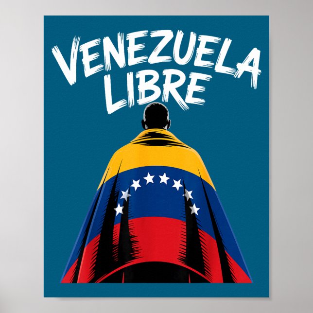 Póster Venezuela Libre 2026 Bandera de Venezuela  (Frente)
