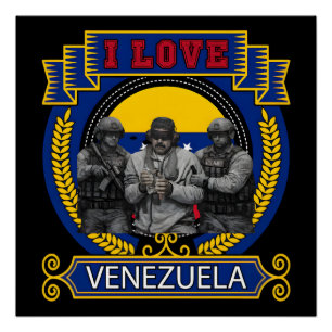 Póster Venezuela Libre Capturado Vivo Maduro Camiseta