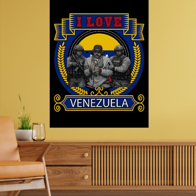 Póster Venezuela Libre Captured Live Maduro T-shirt (Salón 2)