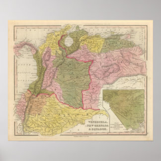 Póster Venezuela, New Grenada and Equador 2