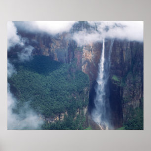 Póster Venezuela, Saltos del Ángel, Parque Nacional Canai