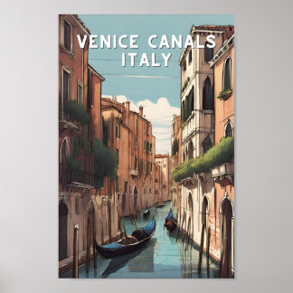 Póster Venezuela Venecia canalas italia viaje veneciano