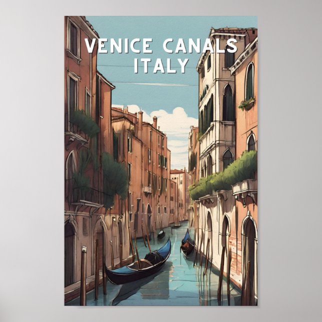 Póster Venezuela Venecia canalas italia viaje veneciano (Frente)