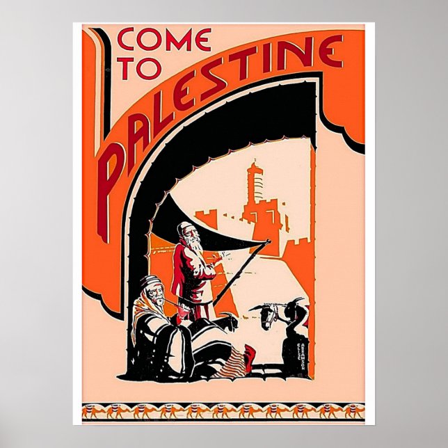 PÓSTER VENGA A PALESTINA (Frente)
