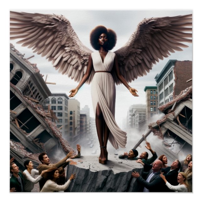 Póster Vengador de los caídos - El ángel de la retribució (Anverso)