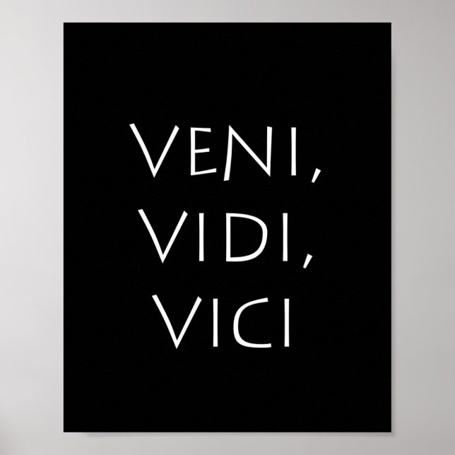 Póster Veni vidi vici (Frente)