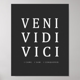 Póster Veni Vidi Vici | Oferta Inspiradora