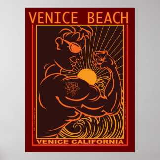 PÓSTER VENICE BEACH CALIFORNIA