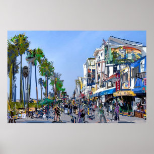 Póster Venice Beach Promenade