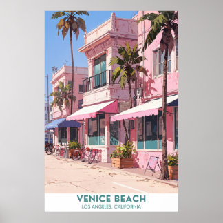Póster Venice Beach Street - California