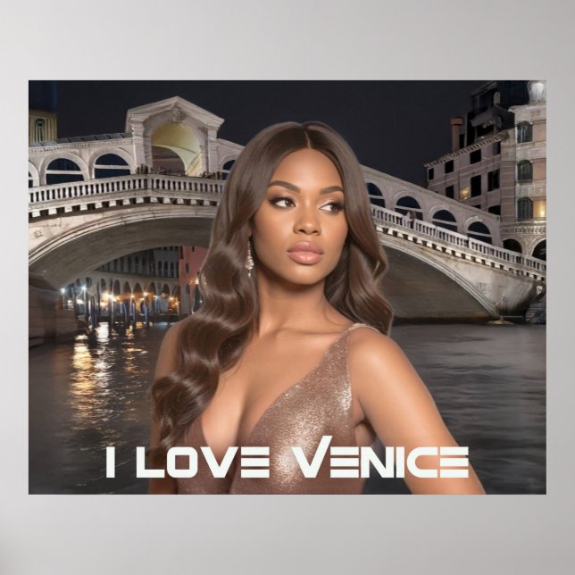 PÓSTER VENICE - I LOVE VENICE (Frente)