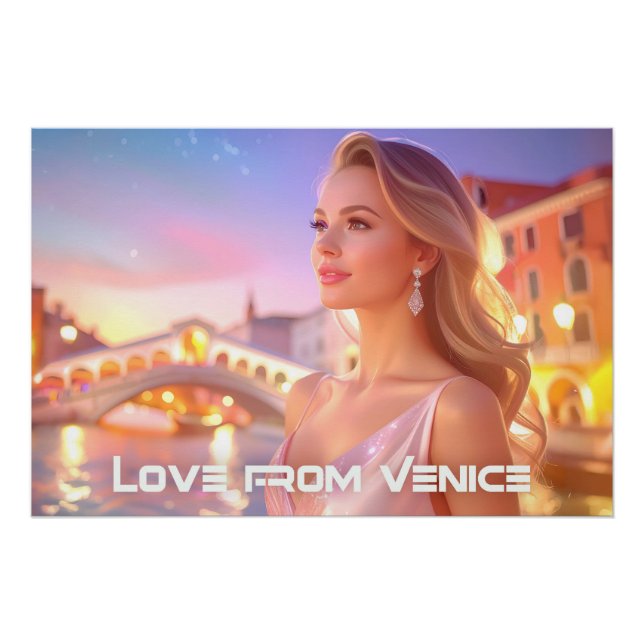 PÓSTER VENICE - LOVE FROM VENICE - (Anverso)