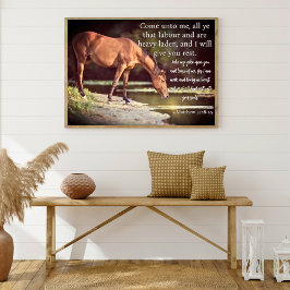 Póster Venid a mí todos los que estáis cansados Caballo e