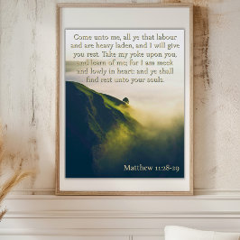 Póster Venid a mí todos los que están cansados Mountain T