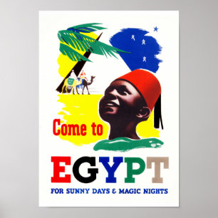 Póster Venido a Egipto