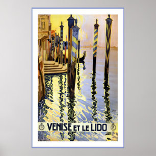 Póster "Venise et le Lido" Poster de Viajes Vintage