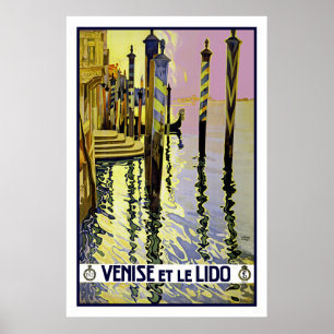 Póster Venise y le Lido