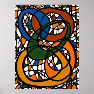 Póster Venn Tangle Print