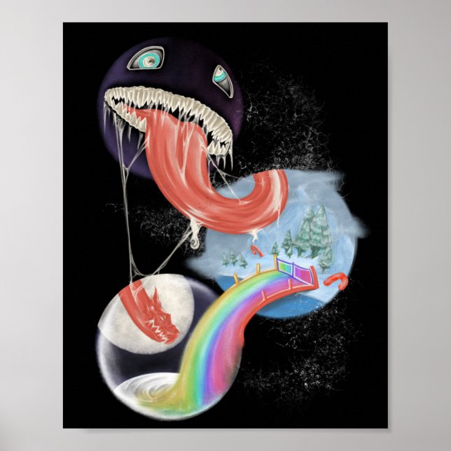 Póster Venom se ve igual lamiendo el mundo de las navidad (Frente)
