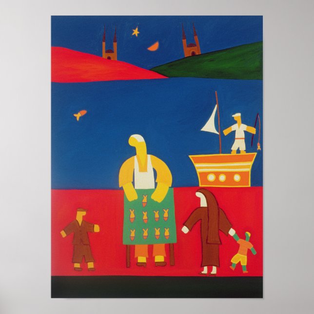 Póster Venta de pescado en el Bósforo 2003 (Frente)