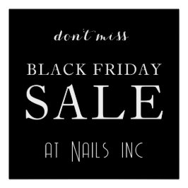 PÓSTER VENTA DE VIERNES NEGROS NEGRO BLANCO ROJO MINIMAL 