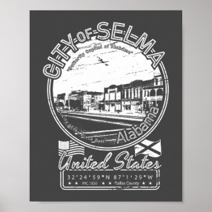 PÓSTER VENTAJA DE LA CIUDAD DE SELMA - ALABAMA