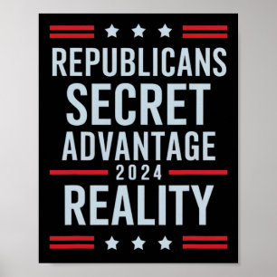 Póster Ventaja secreta de los republicanos Realidad 2025