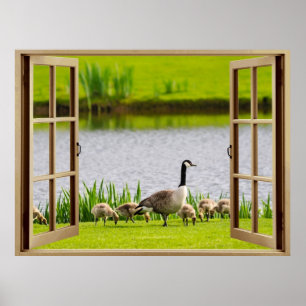 Póster Ventana Abierta Mama Ganso
