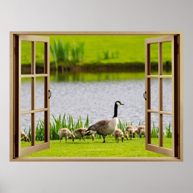 Póster Ventana Abierta Mama Ganso (Frente)