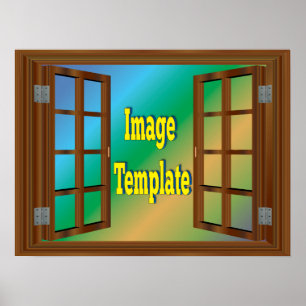 Póster Ventana asombrosa Crear la propia