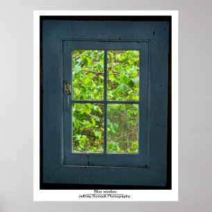 Póster Ventana azul