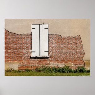 Póster Ventana - Burlington, NJ - En ruinas