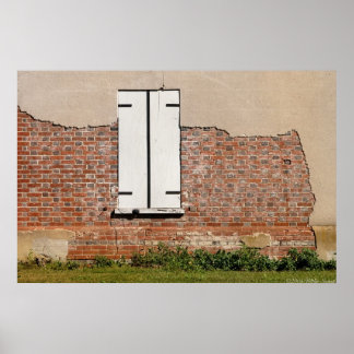 Póster Ventana - Burlington, NJ - En ruinas