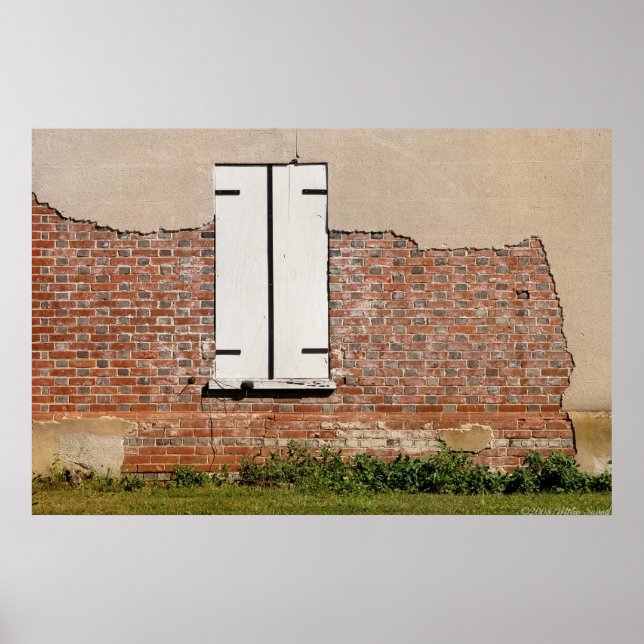 Póster Ventana - Burlington, NJ - En ruinas (Frente)