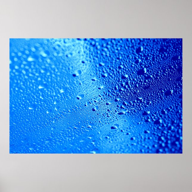 Póster Ventana de fondo de vidrio húmedo (Frente)