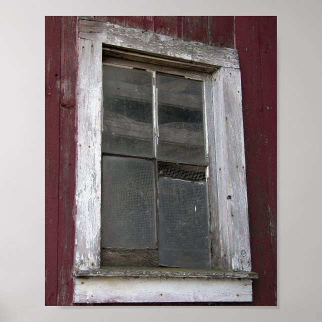 Póster Ventana de granero antiguo (Frente)
