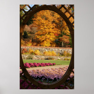 Póster Ventana de jardín