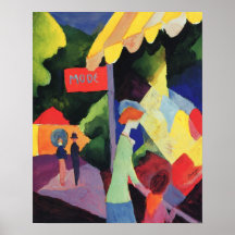 Ventana de moda de August Macke, Vintage Fauvism