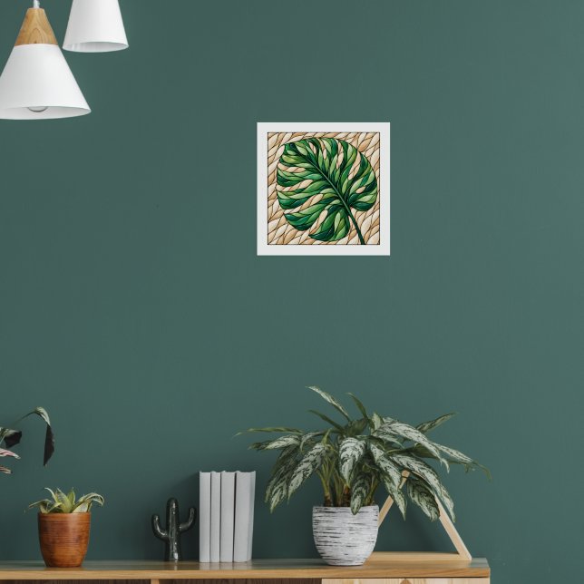 Póster Ventana de Monstera (Salón 1)