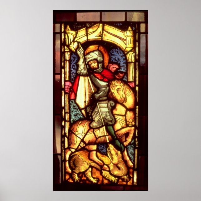Póster Ventana de vidrio manchado (Frente)