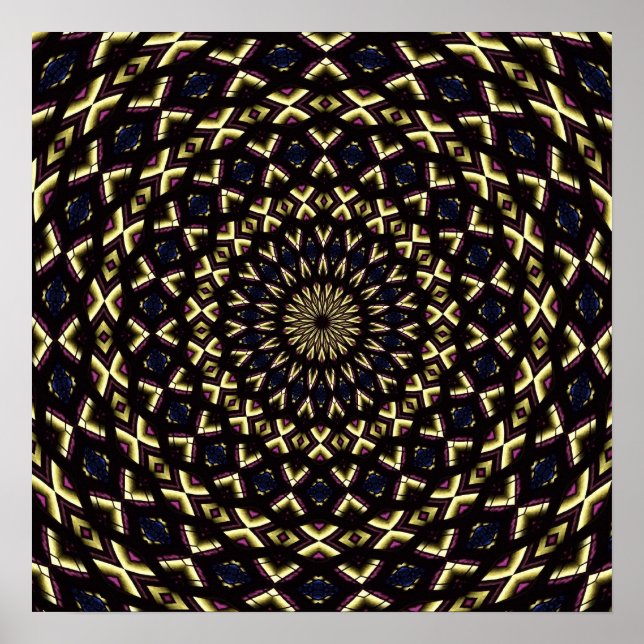 Póster Ventana de vidrio templado Kaleidoscope 11 (Frente)