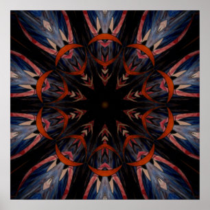 Póster Ventana de vidrio templado Kaleidoscope 12