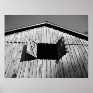 Póster Ventana del granero abierta