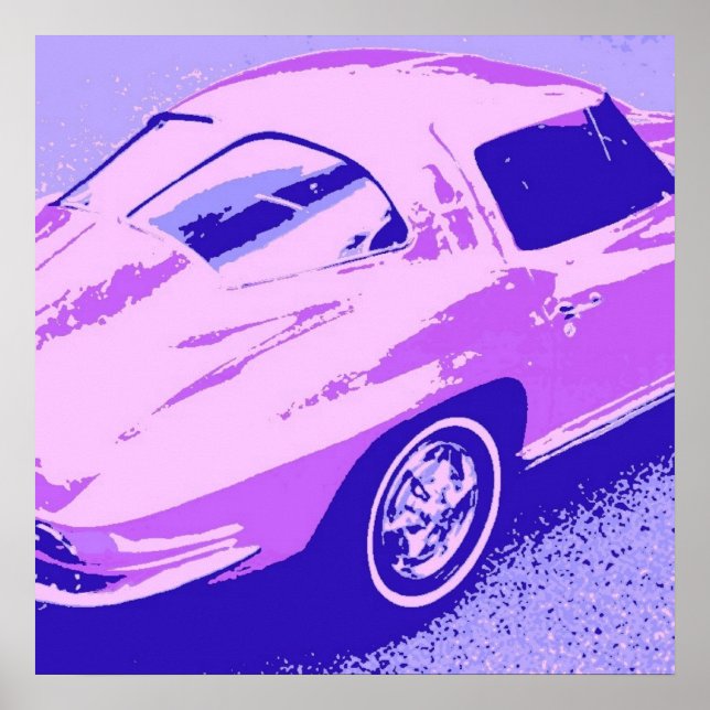 Póster Ventana dividida de Corvettes (Frente)