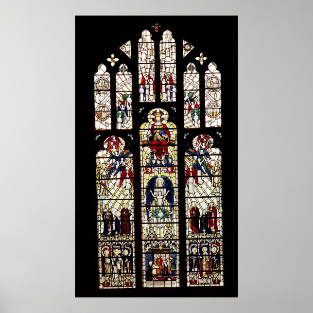 Póster Ventana en la Catedral de Worcester, siglo XV (Frente)
