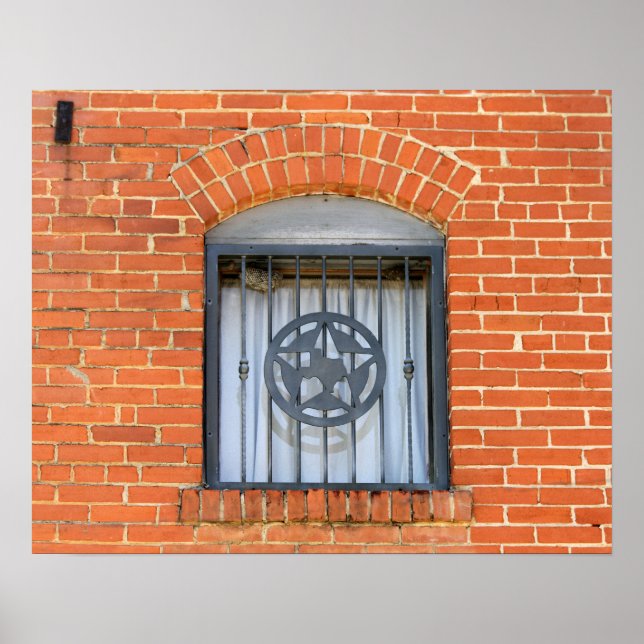 Póster Ventana Estrella de Texas (Frente)