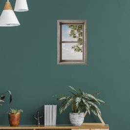 Póster Ventana falsa con escenario