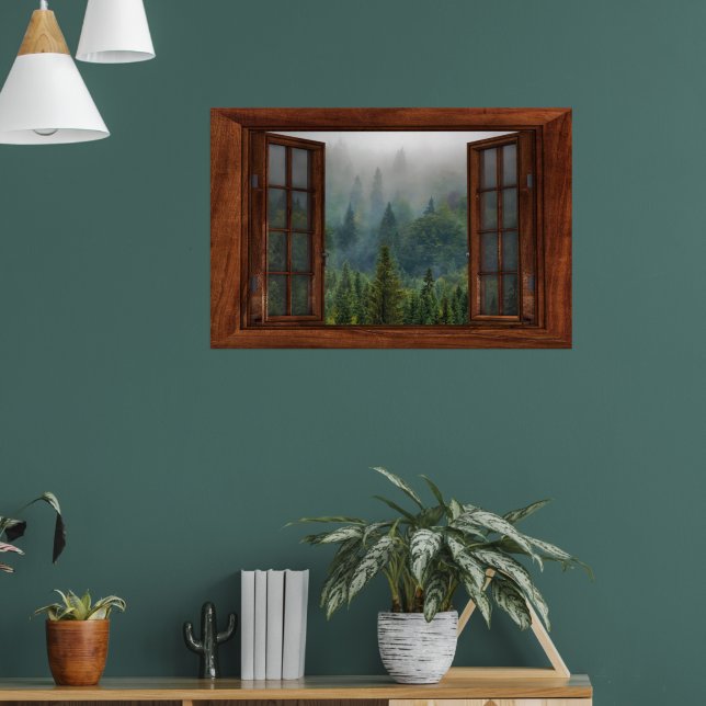Póster Ventana falsa personalizado (Salón 1)